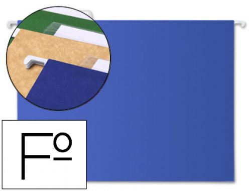 Capas de suspensao liderpapel folio kraft azul , Liderpapel , 42813 , 8423473830738